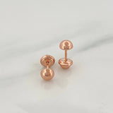 Topos Media Bola 0.65gr / 4mm Oro Rosa 18K