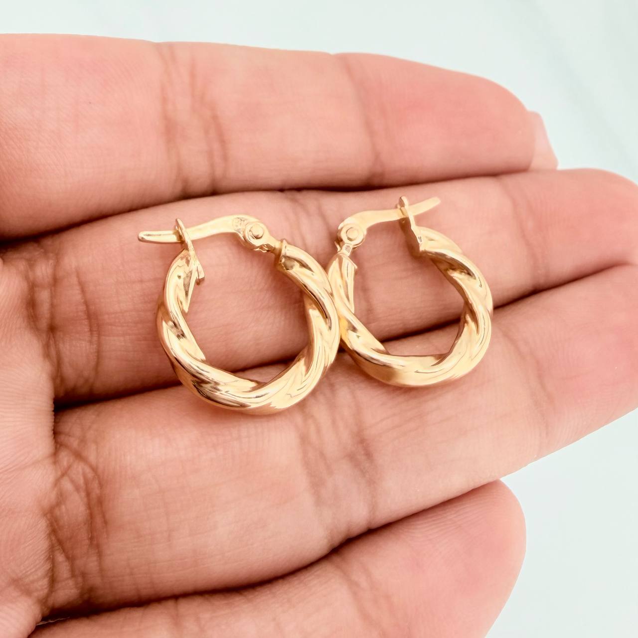 Candongas Fenix 1.2gr / 1.6cm / Oro Amarillo 18K %