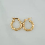 Candongas Fenix 1.2gr / 1.6cm / Oro Amarillo 18K %