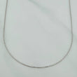 Cadena Militar 1.8gr / 44.7cm / 1mm Diamantada Oro Blanco 18K