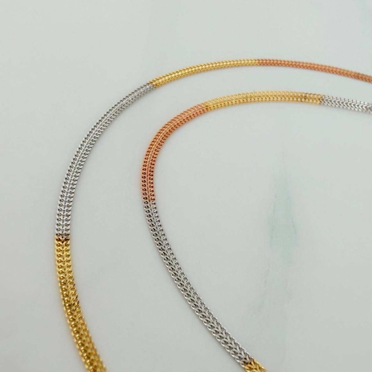 Cadena Sedusa 1.35gr / 40.5cm / 1.6mm Tres Oros +3 18K &