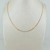 Cadena Sedusa 1.35gr / 40.5cm / 1.6mm Tres Oros +3 18K &