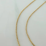 Cadena Militar 1.85gr / 45.4cm / 1mm Oro Amarillo +3 18K &