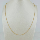 Cadena Militar 1.85gr / 45.4cm / 1mm Oro Amarillo +3 18K &