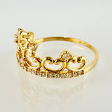 Anillo Corona 15´S 1.9gr / T7 3/4 / Oro Amarillo 18K ©