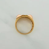 Anillo Cruz Cristos 10.8gr / T11 1/4 / Tres Oros 18K $