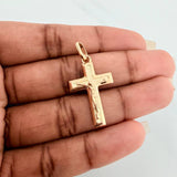 Dije Cruz Cristo 2.9gr / 3.5cm / Oro Amarillo 18K $