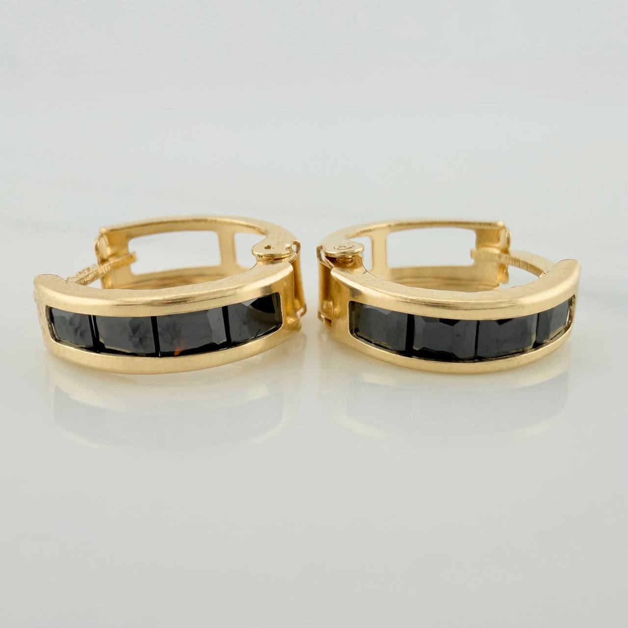 Candongas Carril 1.7 g / 1.3 cm Oro Amarillo 18K