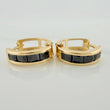 Candongas Carril 1.7 g / 1.3 cm Oro Amarillo 18K