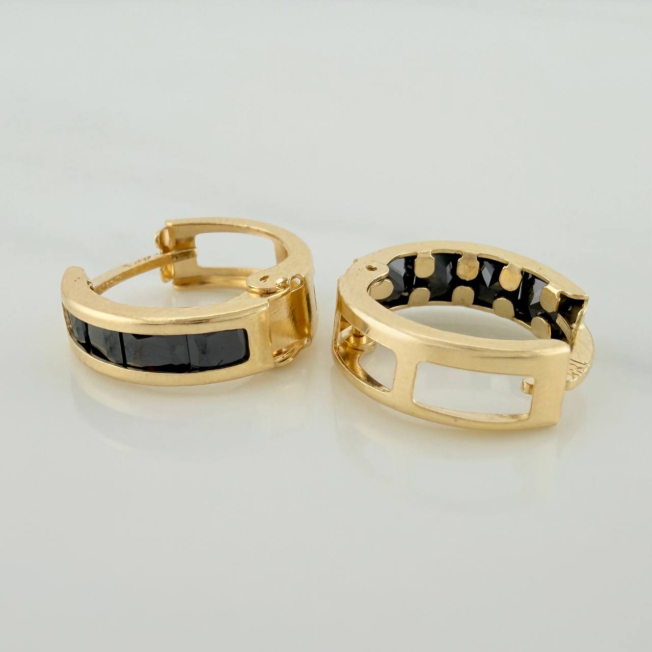 Candongas Carril 1.7 g / 1.3 cm Oro Amarillo 18K