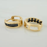 Candongas Carril 1.7 g / 1.3 cm Oro Amarillo 18K