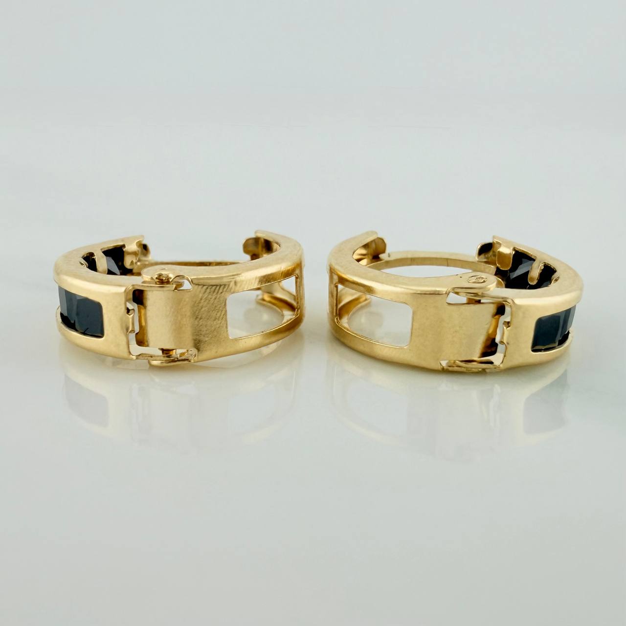 Candongas Carril 1.7 g / 1.3 cm Oro Amarillo 18K