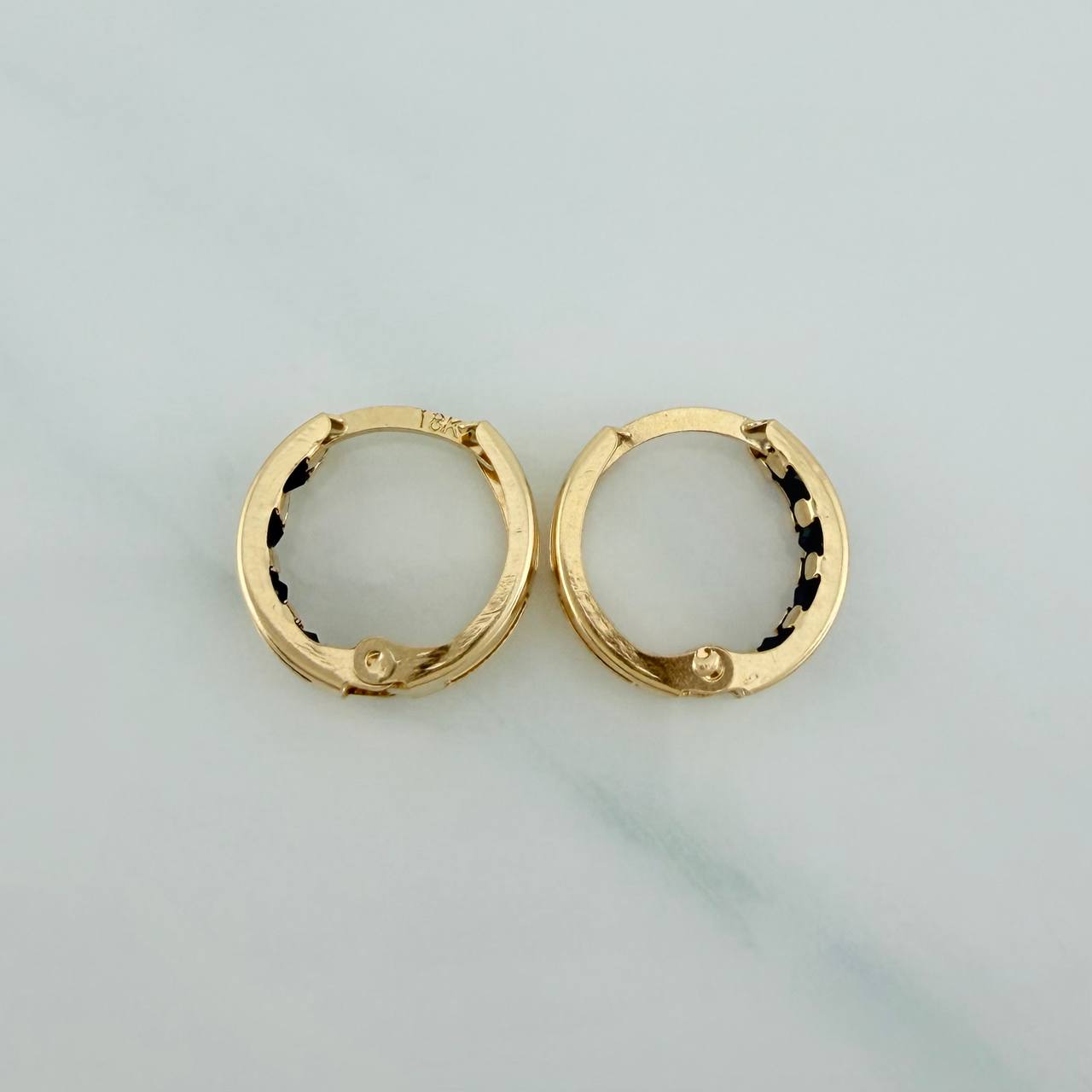 Candongas Carril 1.7 g / 1.3 cm Oro Amarillo 18K