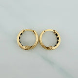 Candongas Carril 1.7 g / 1.3 cm Oro Amarillo 18K