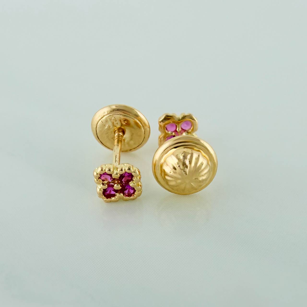 Topos Mini Trebol 0.65 g / 3.68 mm Oro Amarillo 18K