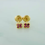Topos Mini Trebol 0.65 g / 3.68 mm Oro Amarillo 18K