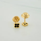 Topos Mini Trebol 0.65 g / 3.75 mm Oro Amarillo 18K