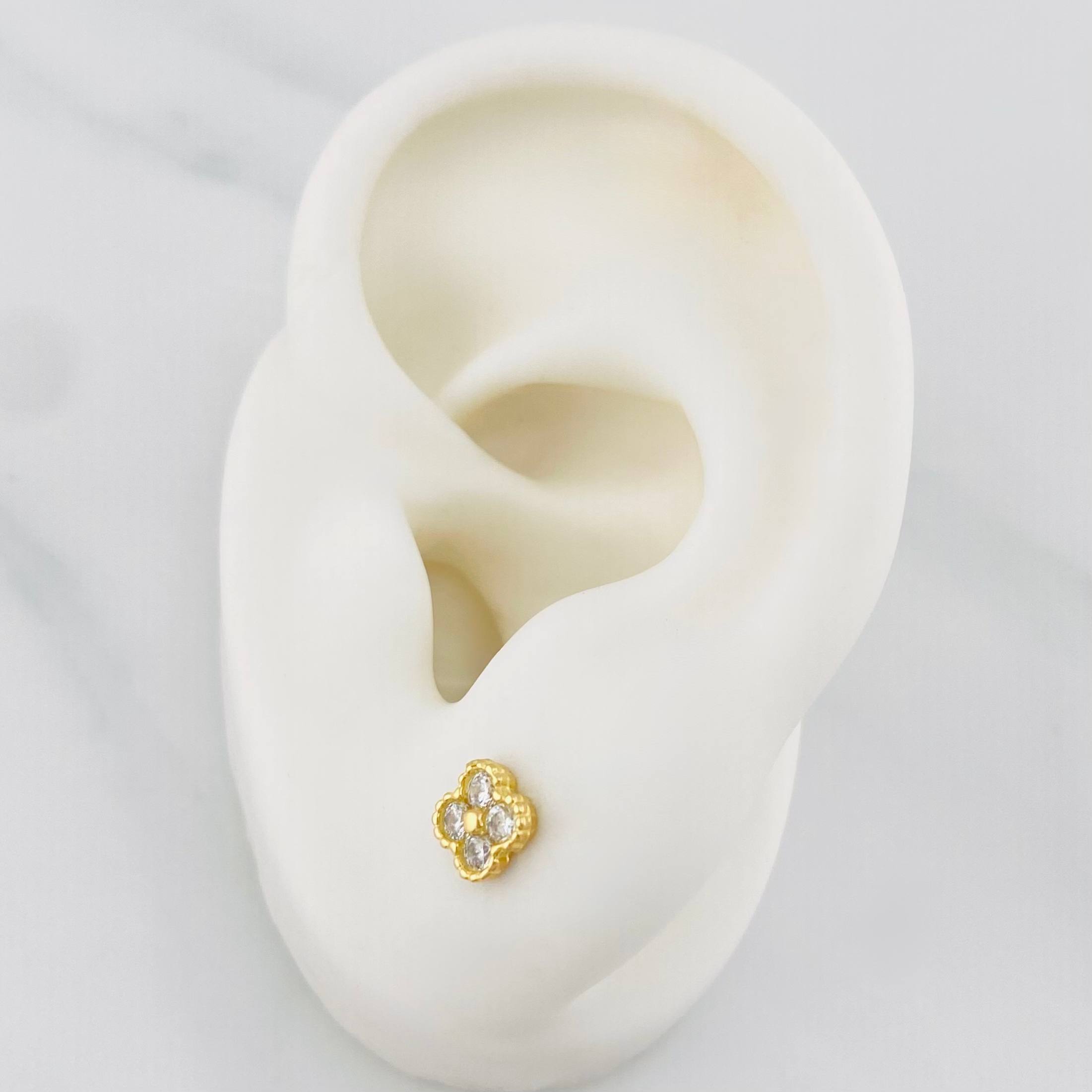 Topos Trebol 1.15 g / 5.33 mm Oro Amarillo 18K