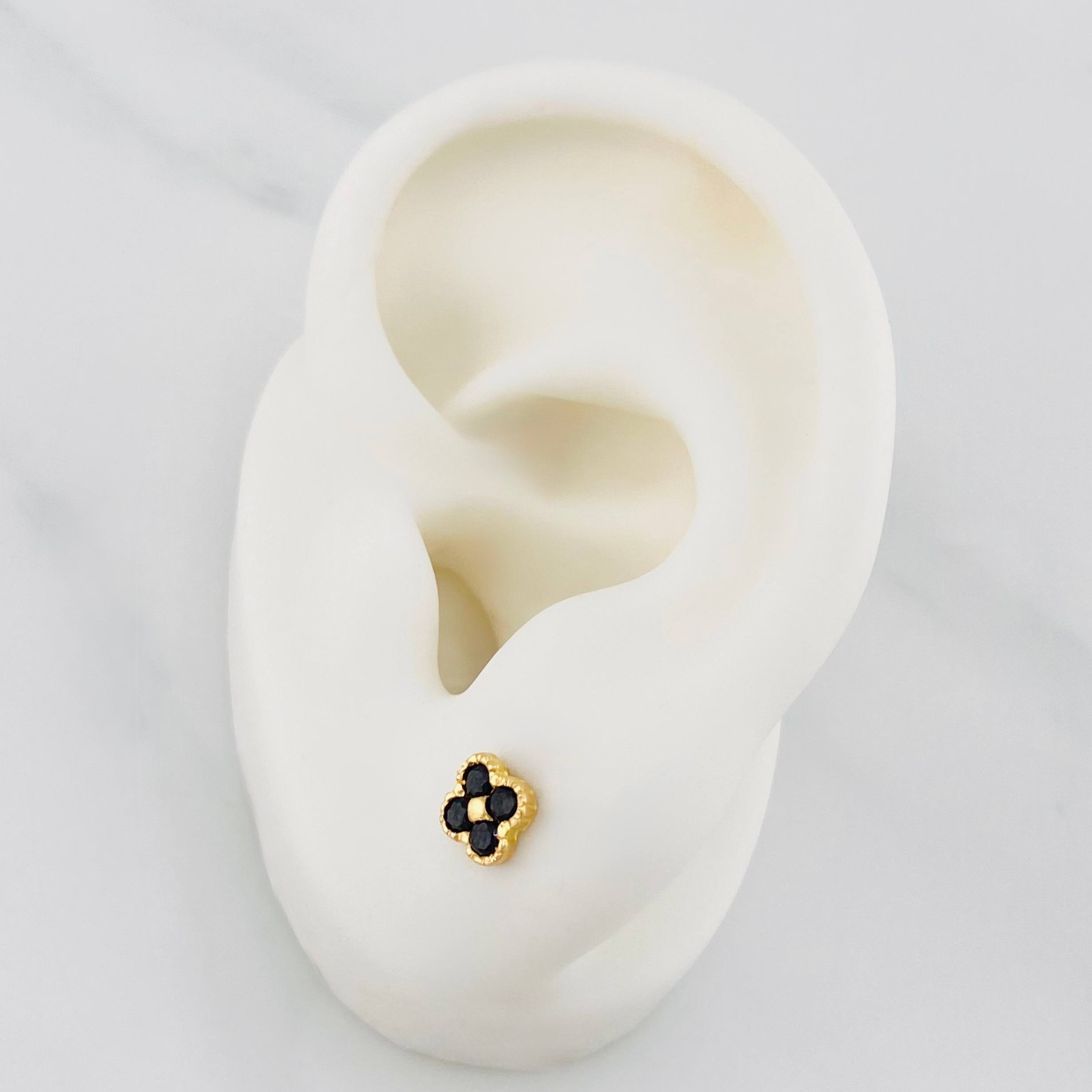 Topos Trebol 1 g / 5.08 mm Oro Amarillo 18K