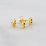 Topos Trebol 1.15 g / 5 mm Oro Amarillo 18K