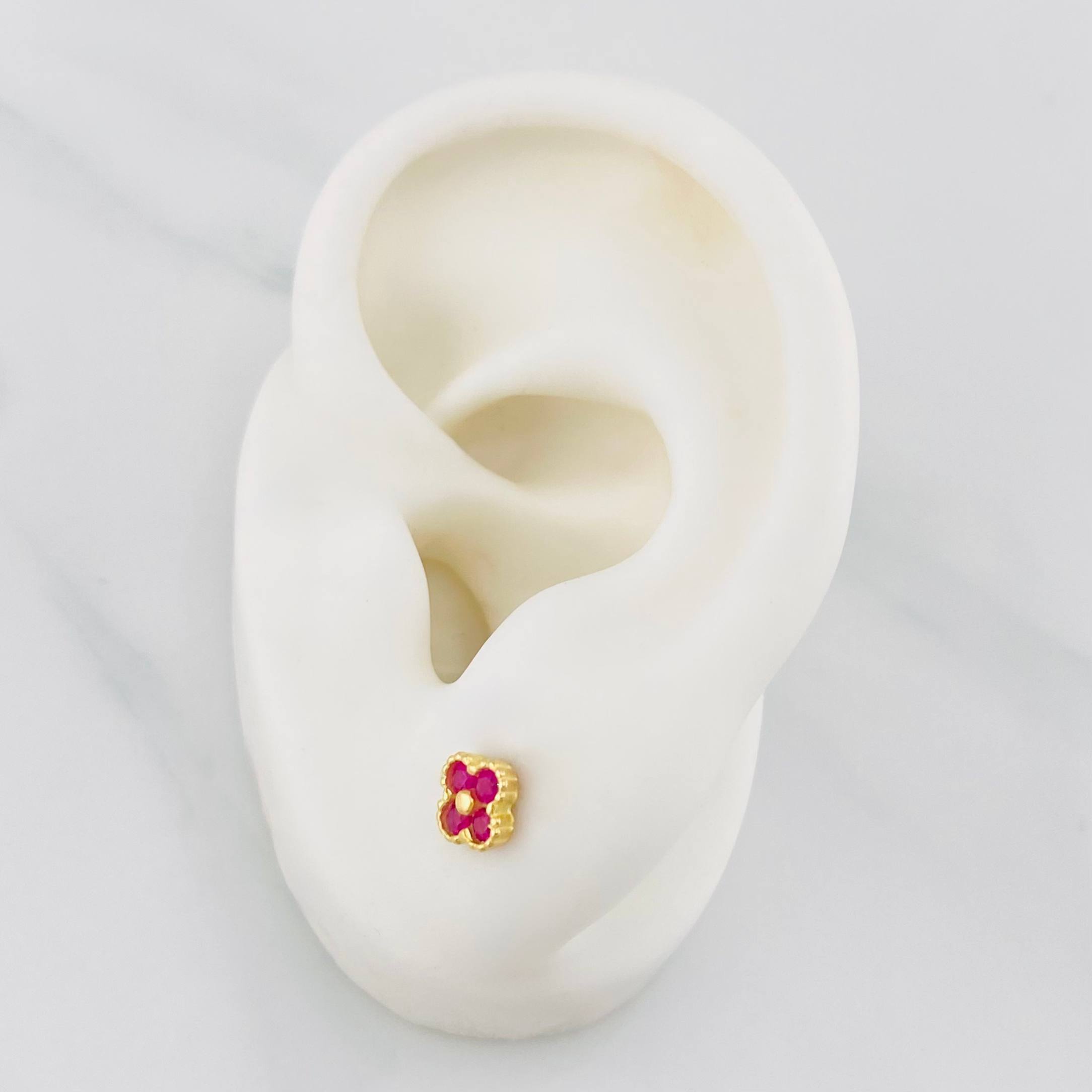 Topos Trebol 1.15 g / 5.34 mm Oro Amarillo 18K