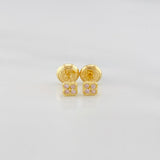 Topos Trebol 0.7 g / 3.6 mm Oro Amarillo 18K