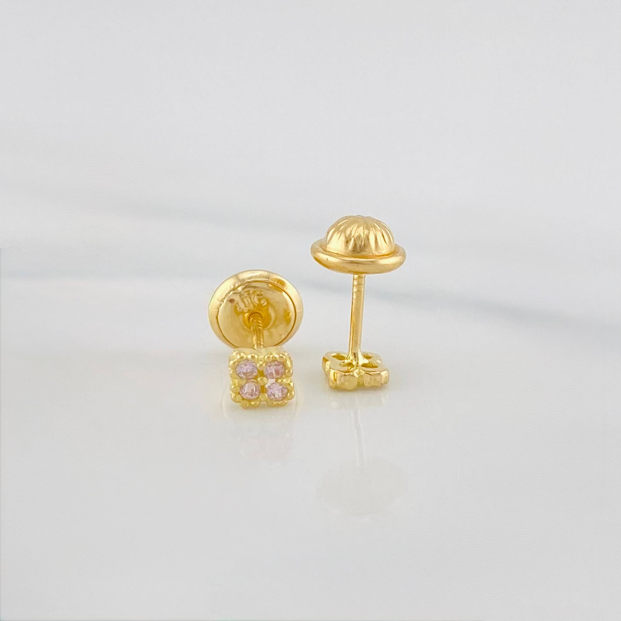 Topos Trebol 0.7 g / 3.6 mm Oro Amarillo 18K