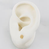Topos Mini Trebol 0.7 g / 3.8 mm Oro Amarillo 18K