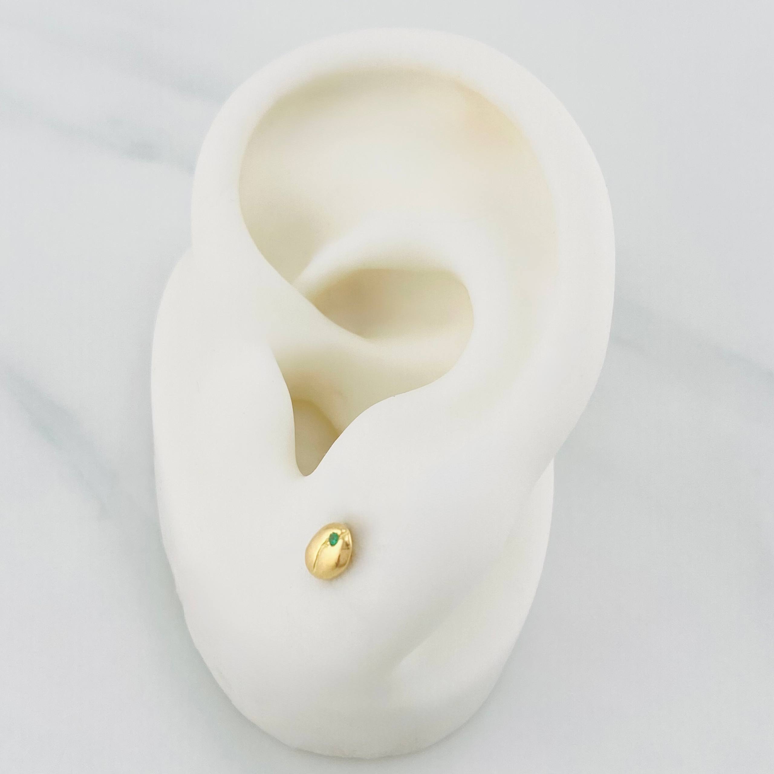 Topos Grano De Café 0.65 g / 3.86 mm Oro Amarillo 18K