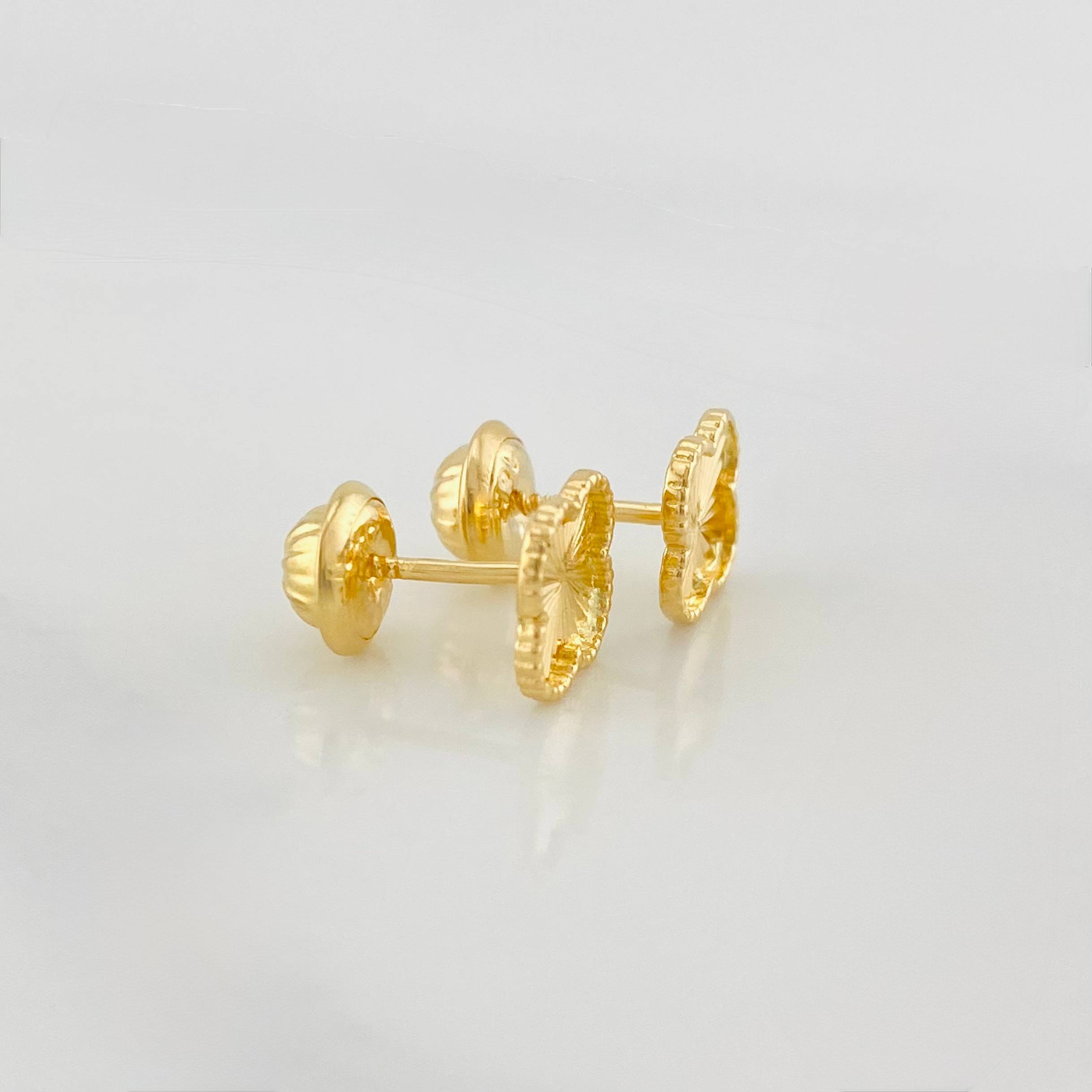 Topos Trebol 0.95 g / 6.6 mm Oro Amarillo 18K