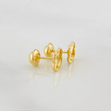 Topos Trebol Diamantado 0.95 g / 3 mm Oro Amarillo 18K