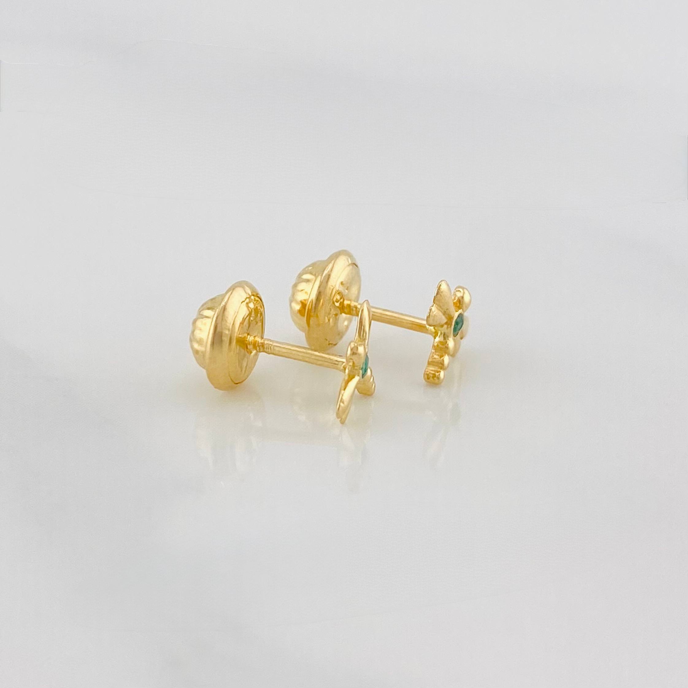 Topos Libelula 0.65 g / 5.52 mm Oro Amarillo 18K