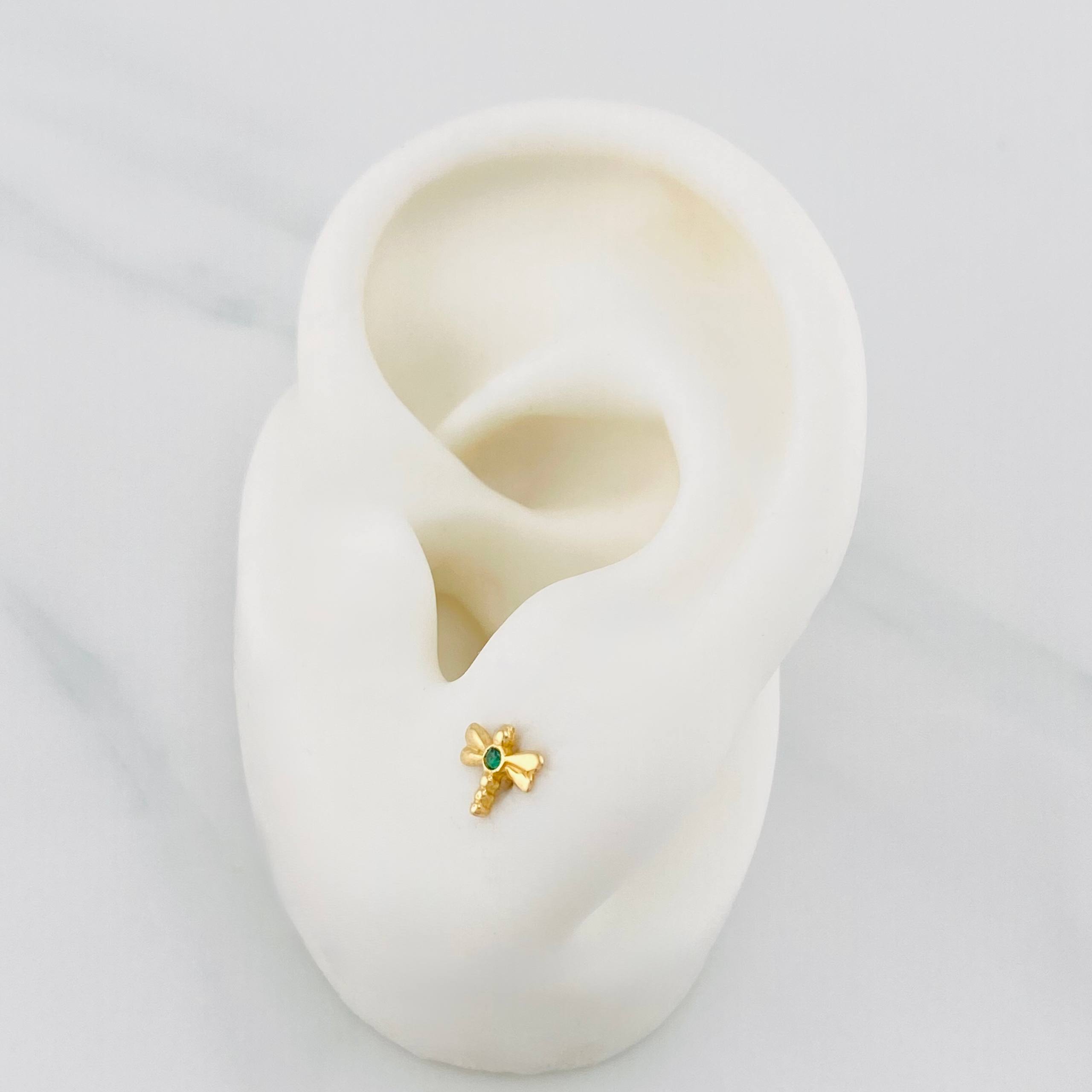 Topos Libelula 0.7 g / 5.52 mm Oro Amarillo 18K