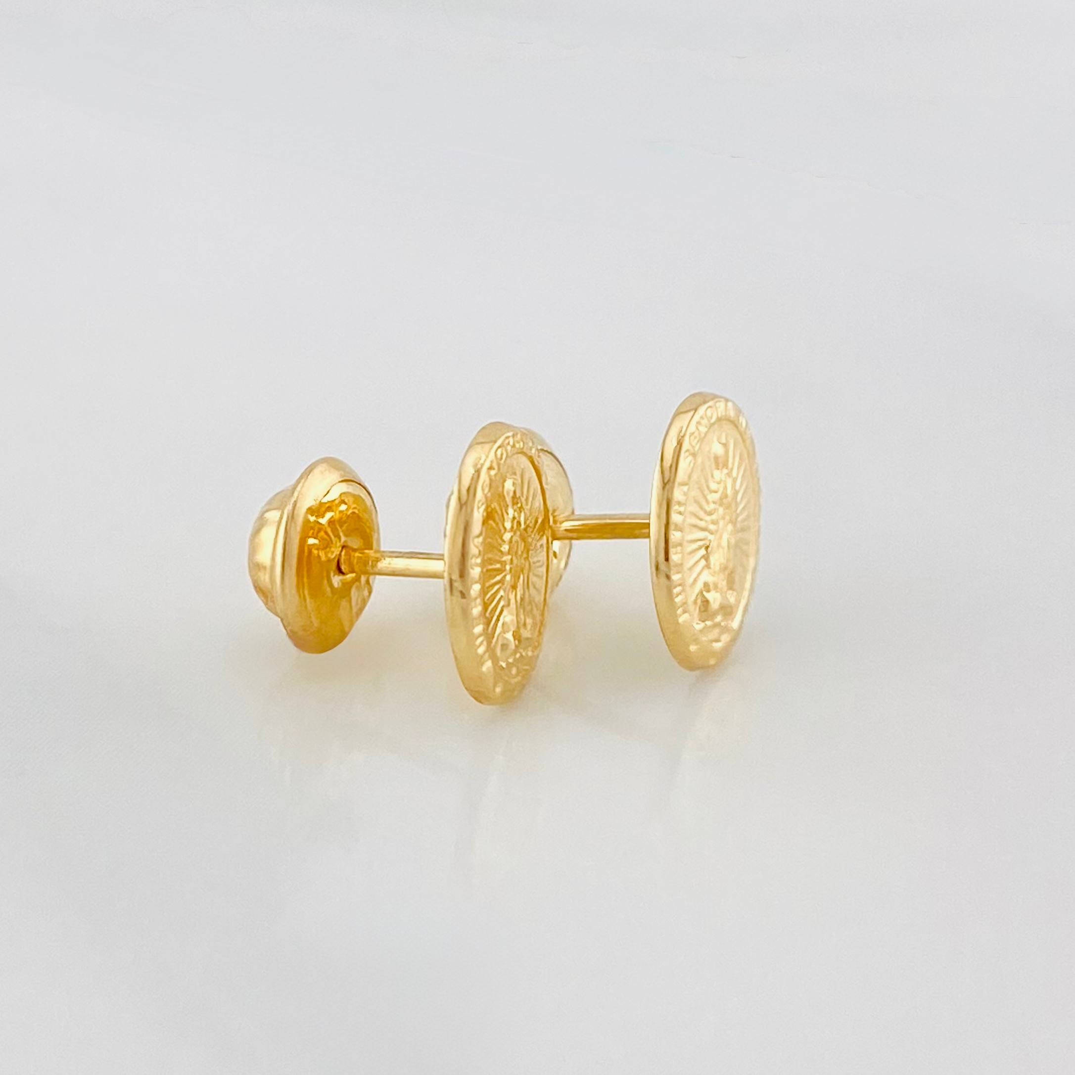 Topos Virgen Guadalupe 0.65 g / 8.13 mm Oro Amarillo 18K