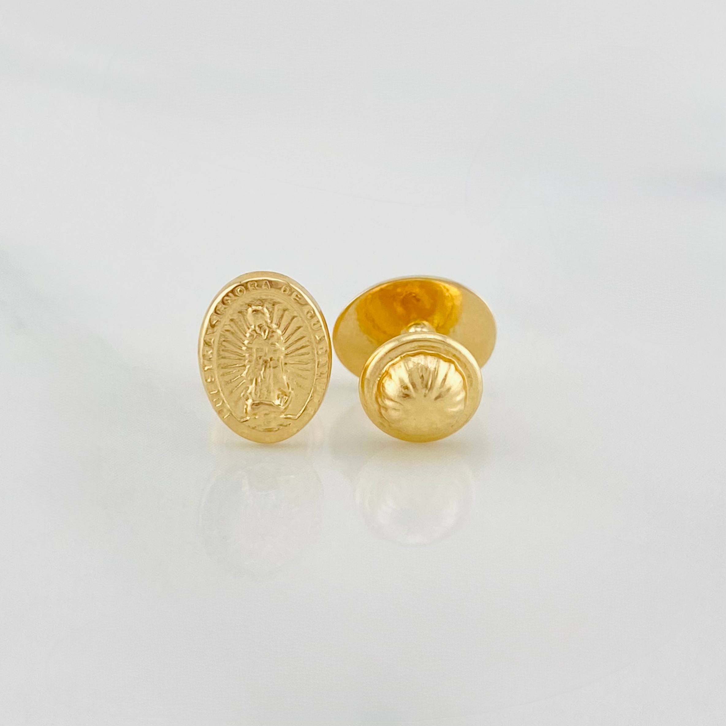 Topos Virgen Guadalupe 0.7 g / 8.2 mm Oro Amarillo 18K