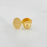 Topos Virgen Guadalupe 0.7 g / 8.2 mm Oro Amarillo 18K