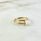 Anillo Clavo CT 2.8gr / T7 1/2 / Oro Amarillo