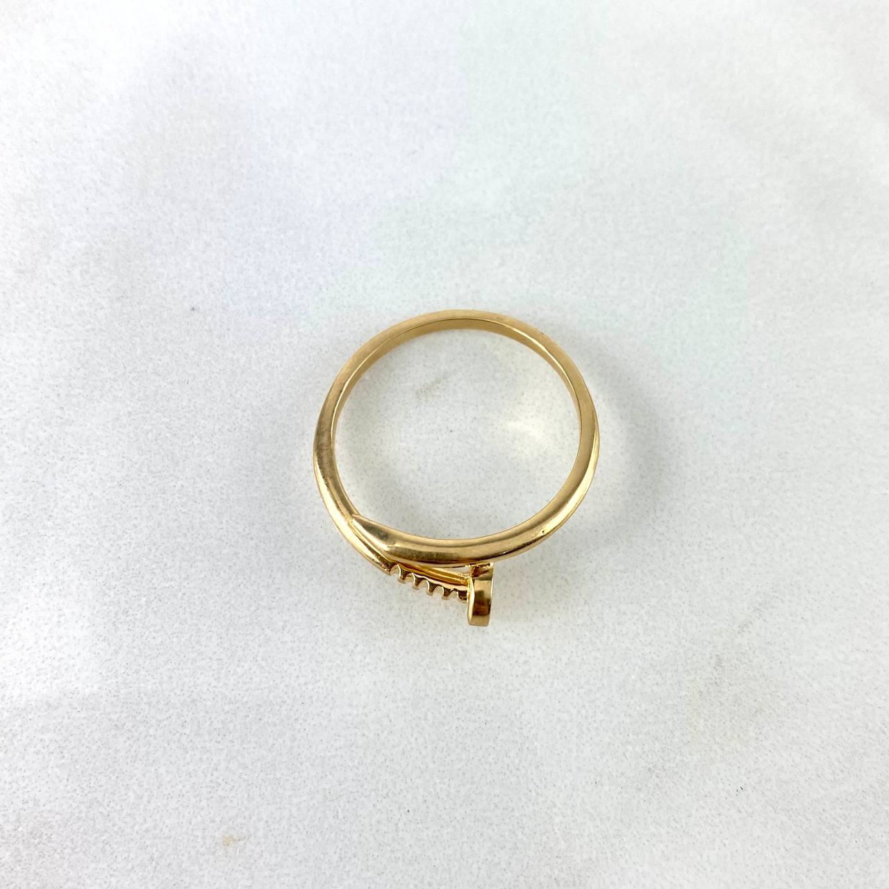 Anillo Clavo CT 2.8gr / T7 1/2 / Oro Amarillo