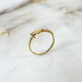 Anillo Fe 1.25gr / T6 3/4 / Circones Colores Oro Amarillo