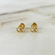 Topos Helice 0.65gr / Circon Blanco Oro Amarillo