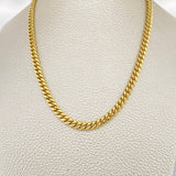 Cadena Cubana 12.3gr / 77cm / 4.4mm Oro Amarillo +1 14K Italy %