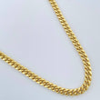 Cadena Cubana 12.3gr / 77cm / 4.4mm Oro Amarillo +1 14K Italy %