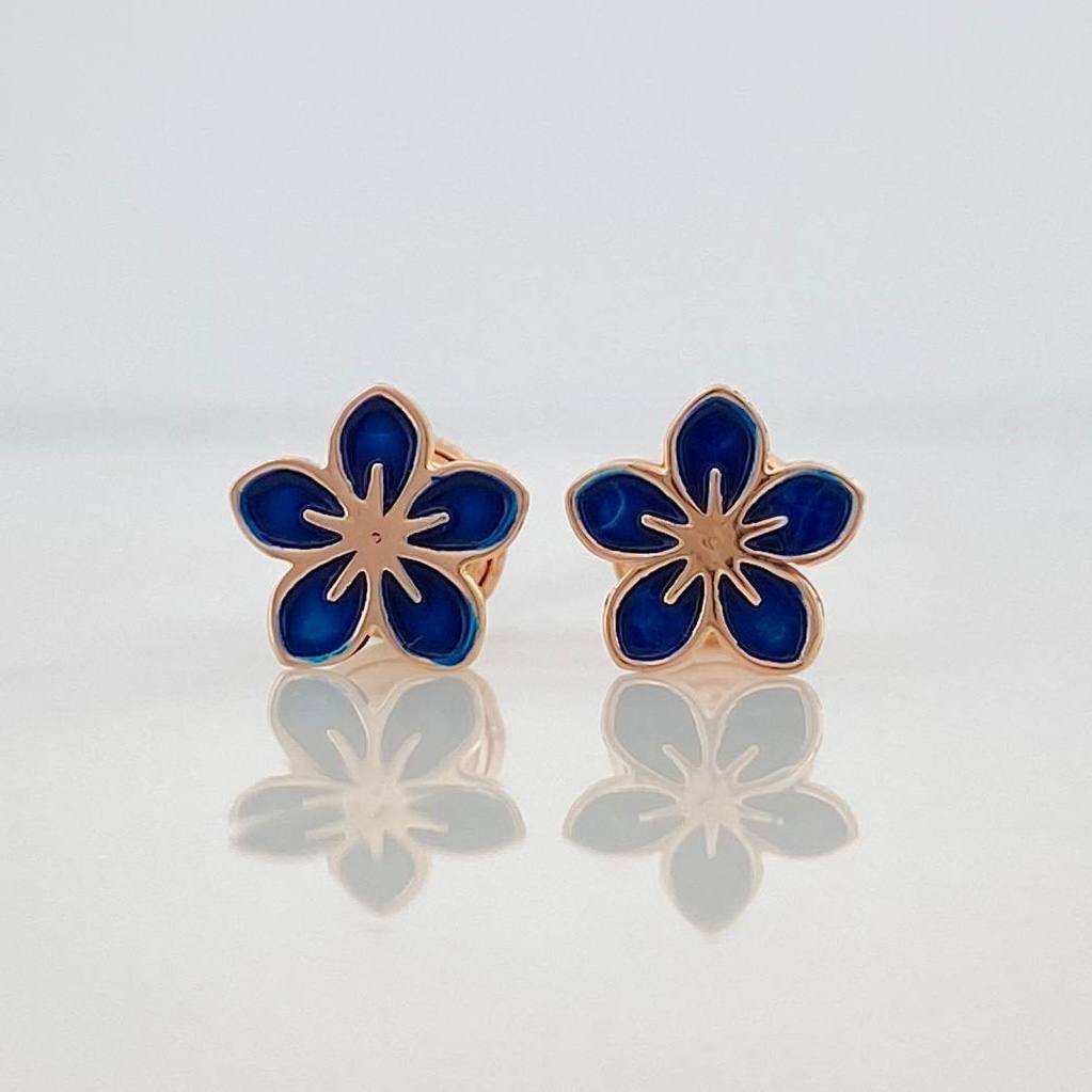 Topos Flor 0.65 g / 7.6 mm Oro Rosa 18K