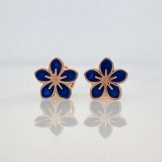 Topos Flor 0.65 g / 7.6 mm Oro Rosa 18K