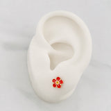 Topos Flor 0.7 g / 7.3 mm Oro Rosa 18K