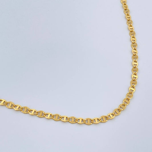 Cadena Escalera Volga 2.7gr / 50.1cm / 2.65mm Oro Amarillo +3 18K %