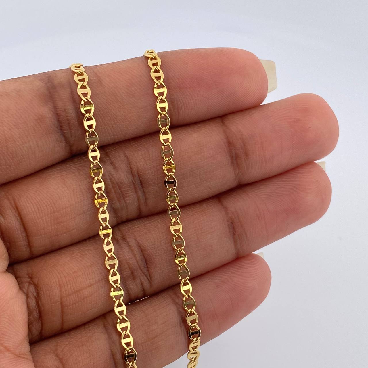 Cadena Escalera Volga 2.7gr / 50.1cm / 2.65mm Oro Amarillo +3 18K %