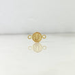 Herraje Letra J 0.35gr / 1.5cm / Circular Texturizado Oro Amarillo
