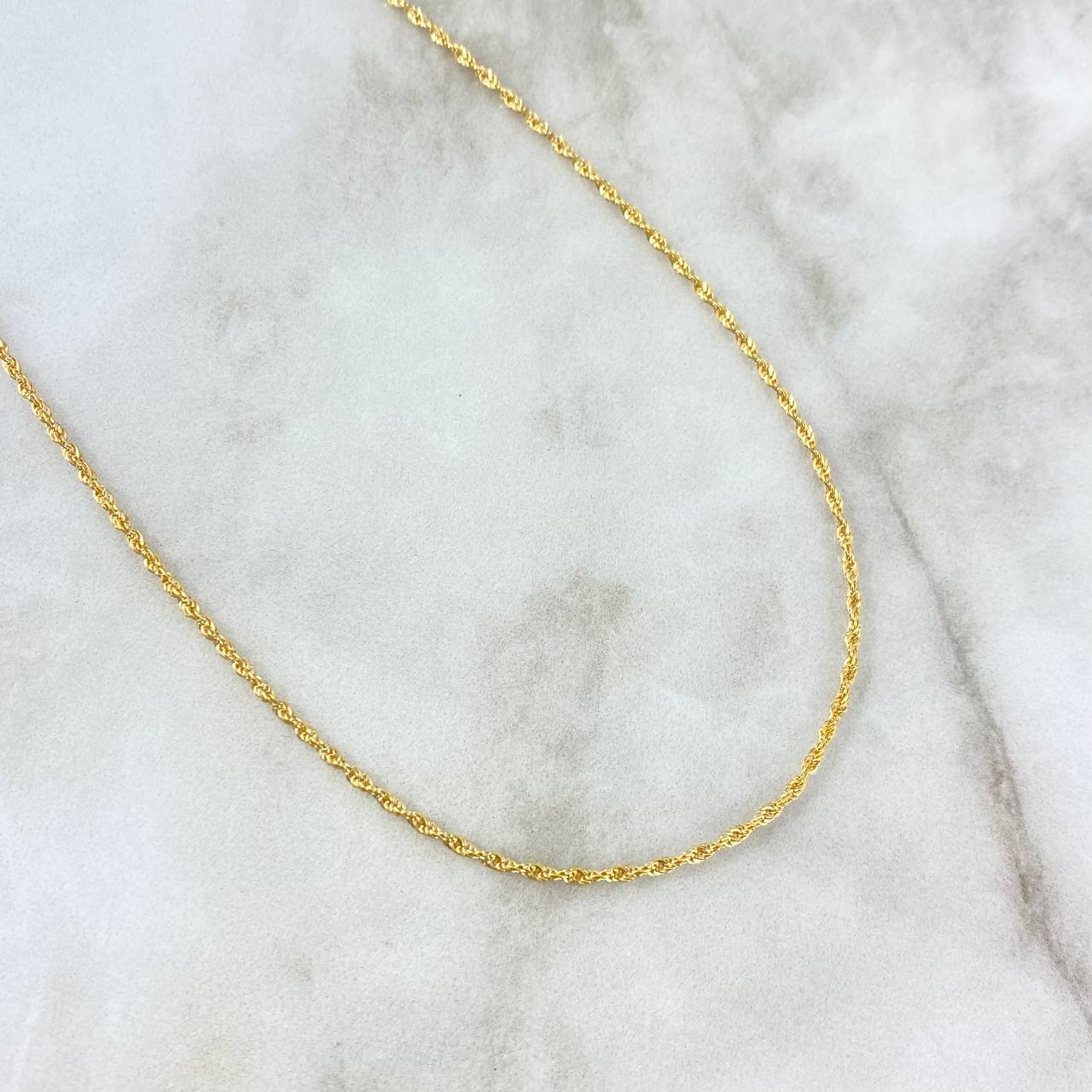 Cadena Lazo 0.95gr /50 cm / 1.1mm Oro Amarillo +3 18K