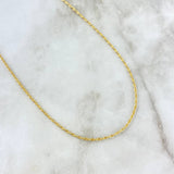 Cadena Lazo 0.95gr /50 cm / 1.1mm Oro Amarillo +3 18K